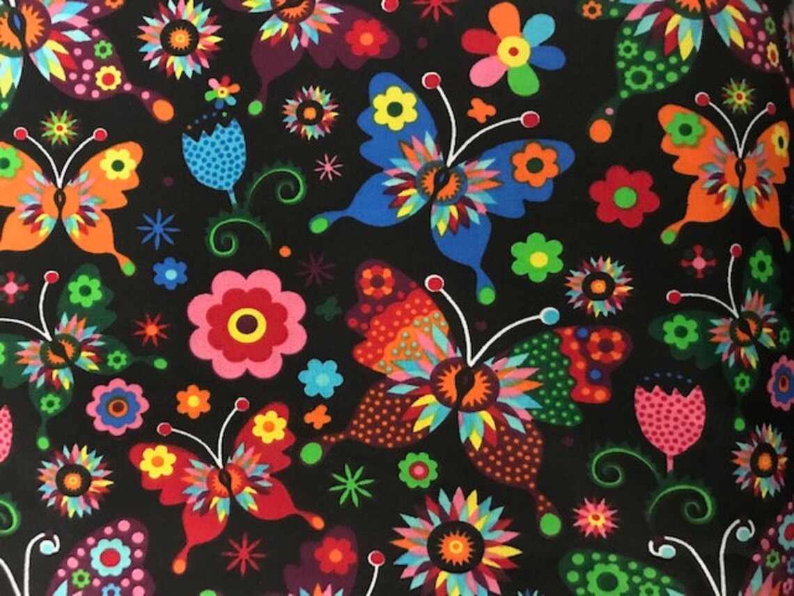 Butterfly Fabric Etsy