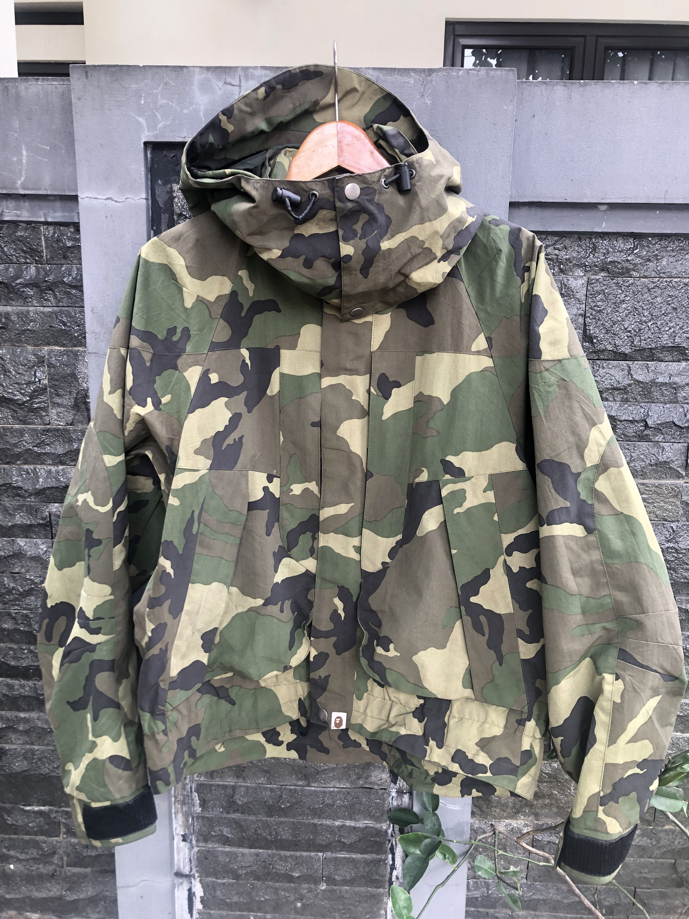 A bathing ape camo jacket hot sale