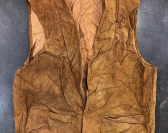 vest suede sprung western wear