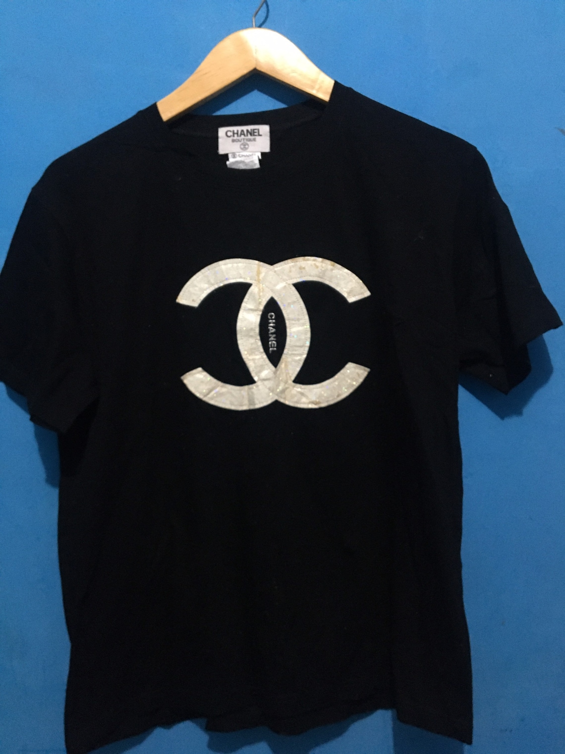Vintage chanel boutique t shirt Etsy