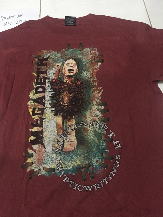 megadeth vintage tee tour 97