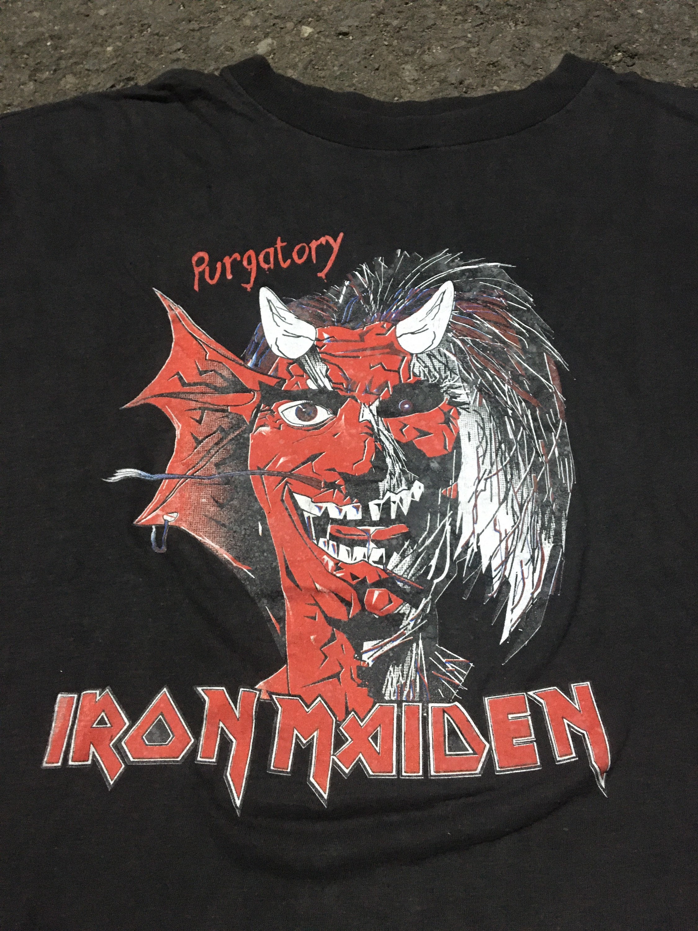 Vtg purgatory iron maiden tees | Etsy