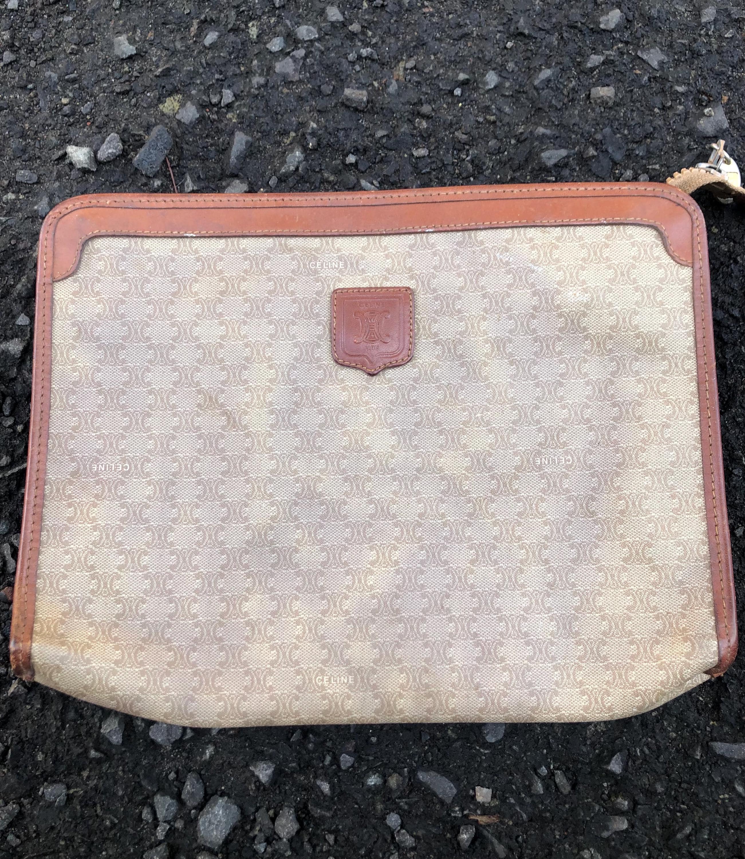 Vintage Celine Macadam Clutch - Etsy