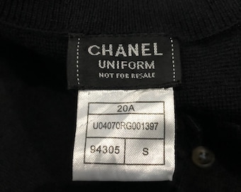 Chanel Uniform Knitwear Wool - Etsy