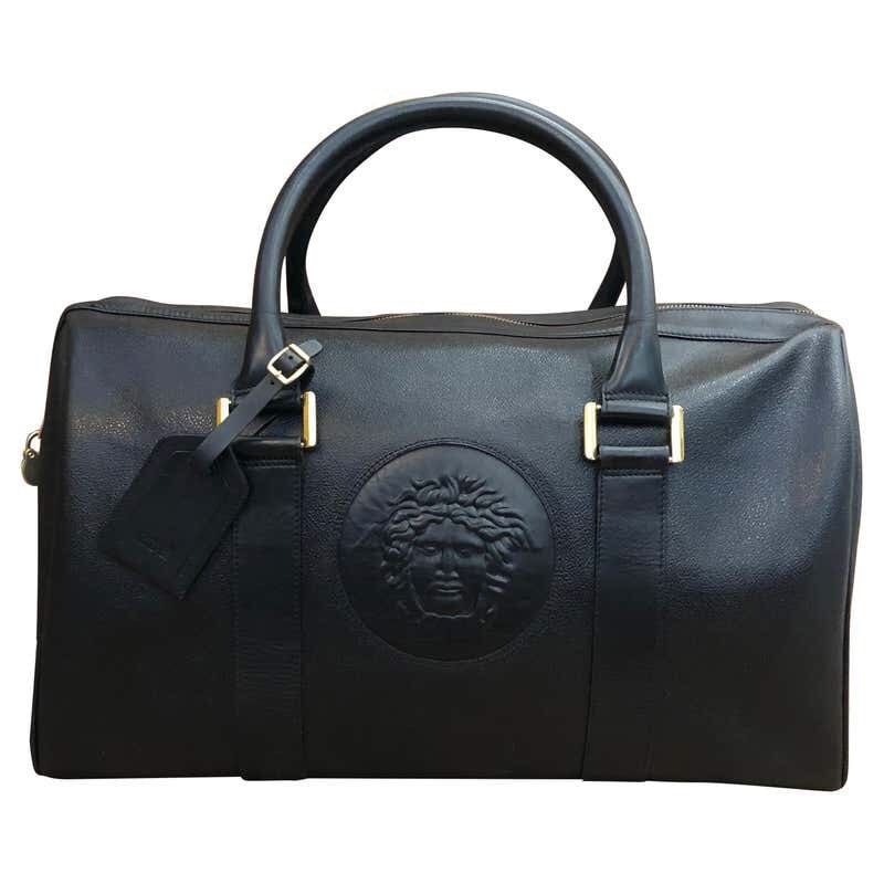 Vintage ikonische Medusa Gianni Versace Reisetaschen Leder