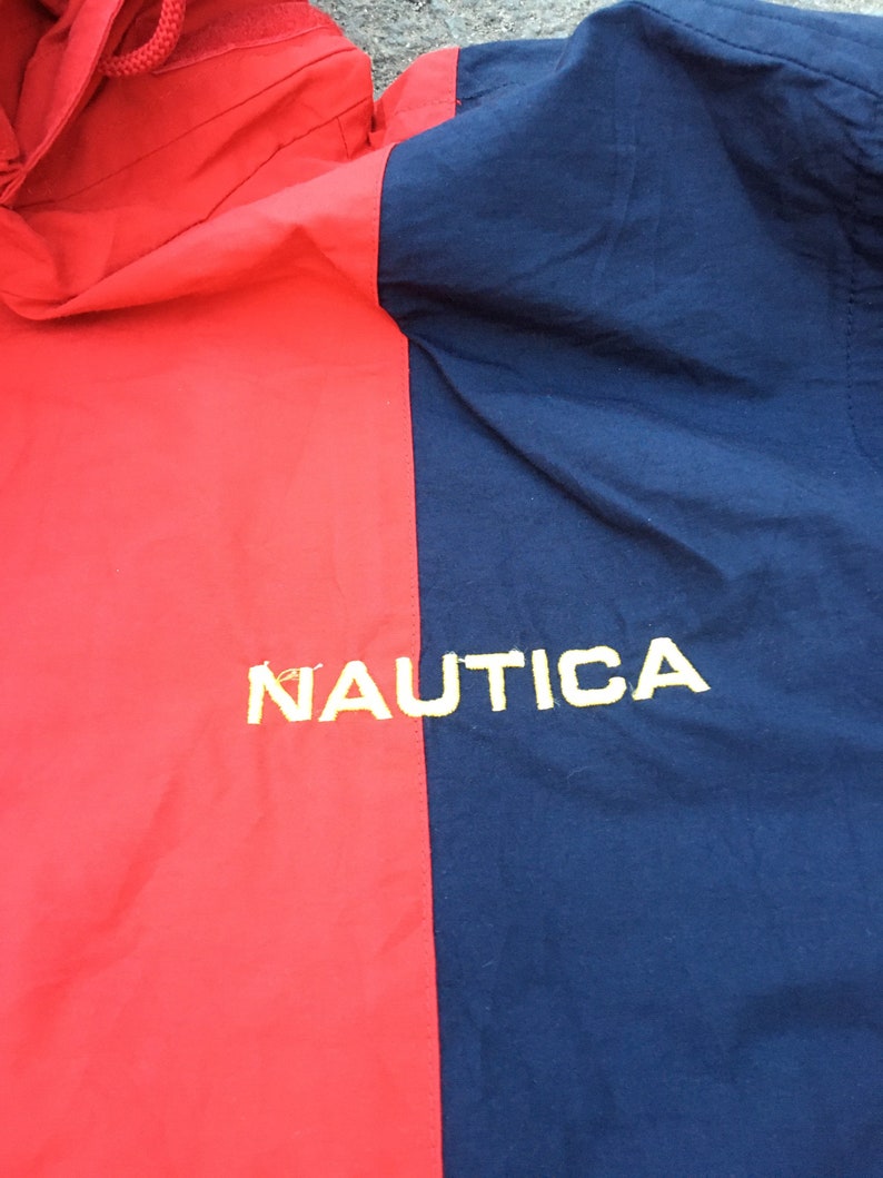 vintage nautica 90s colourblock jacket