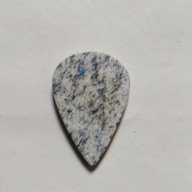 Pear Shape Size 39x26x4mm 37Cts Raindrop Azurite White Granite Loose Healing Palmstone Gemstone Natural K2 Jasper Cabochon Gemstone
