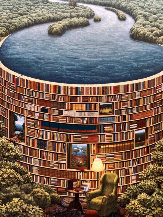 Jacek Yerka Giclée Art Print Signed Bible Dam 2021 Edition - Etsy Hong Kong