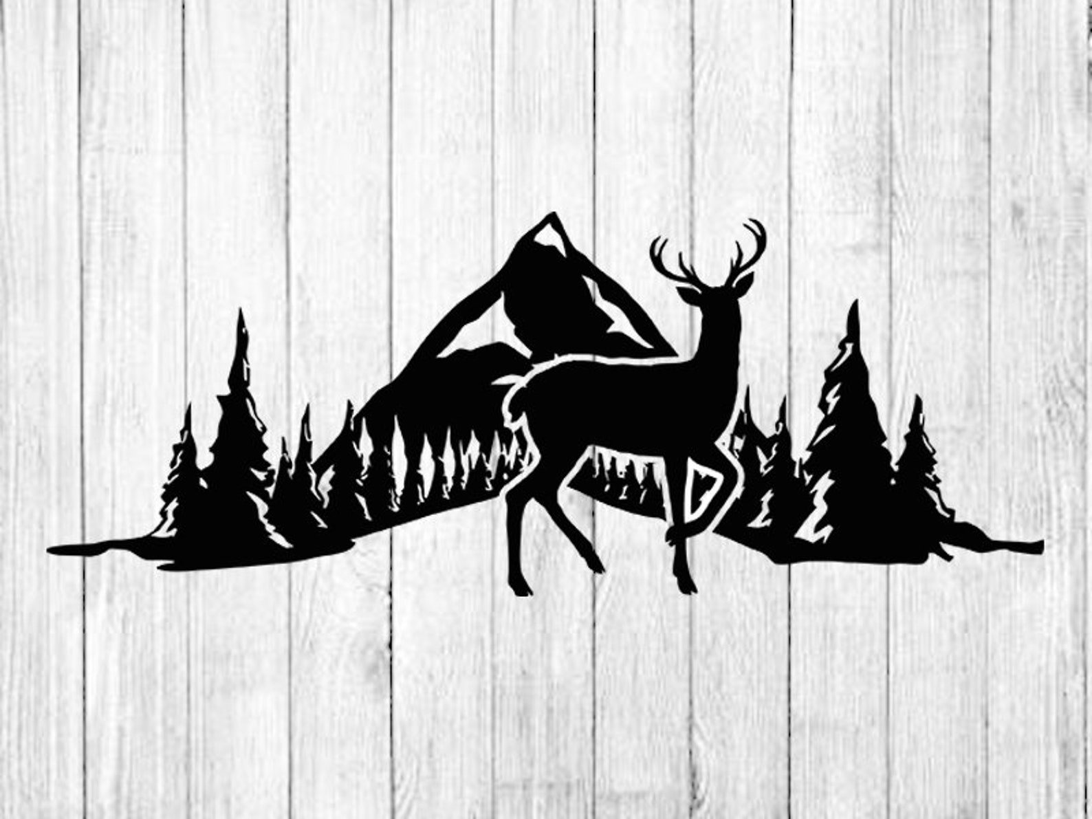 Deer Svg Files Forest Deer Svg Deer Silhouette Clipart  Etsy Australia