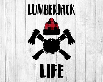 lumberjack svg, hunter svg , beard svg, woodcutter svg, svg files, files for Silhouette Cameo or Cricut, vector, svg, dxf eps