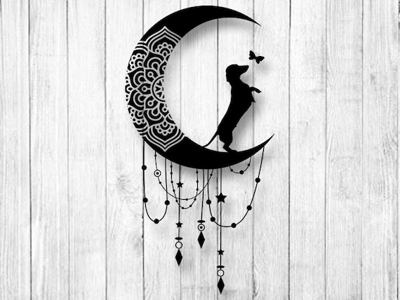 Download Dachshund Mandala Moon Svg Mandala Svg Moon Svg Moon Etsy