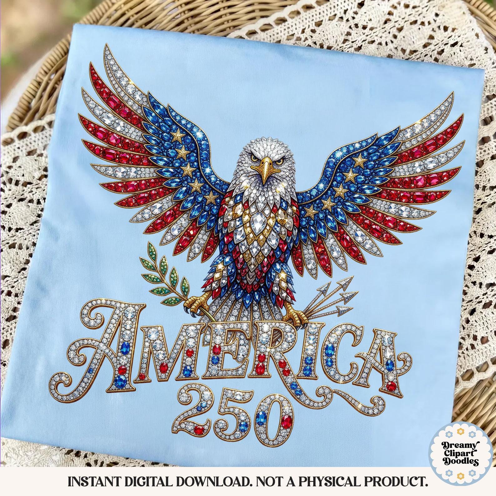 Purple Rhinestone Eagle Rhinestone Eagle PNG, 250 Years America Patriotic 4th of July ...
