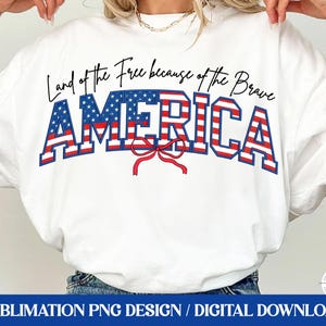 Amerika Kokette Bogen-Hemd Sublimation PNG, Patriotische Girly Preppy US-Flagge 4. Juli Unabhängigkeitstag Varsity College, Land des Freien PNG