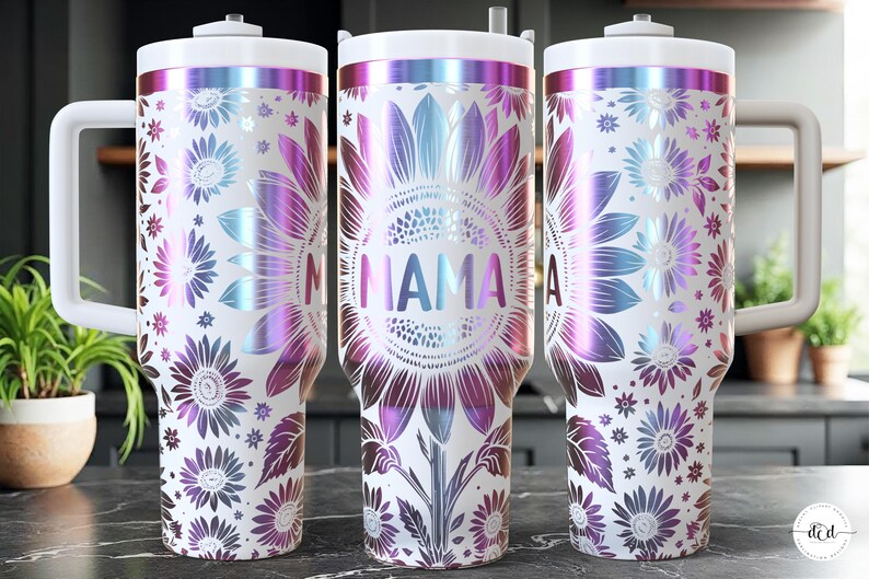 Mother's Day 40 Oz Laser Tumbler Wrap SVG / Engraved Etched Quencher ...