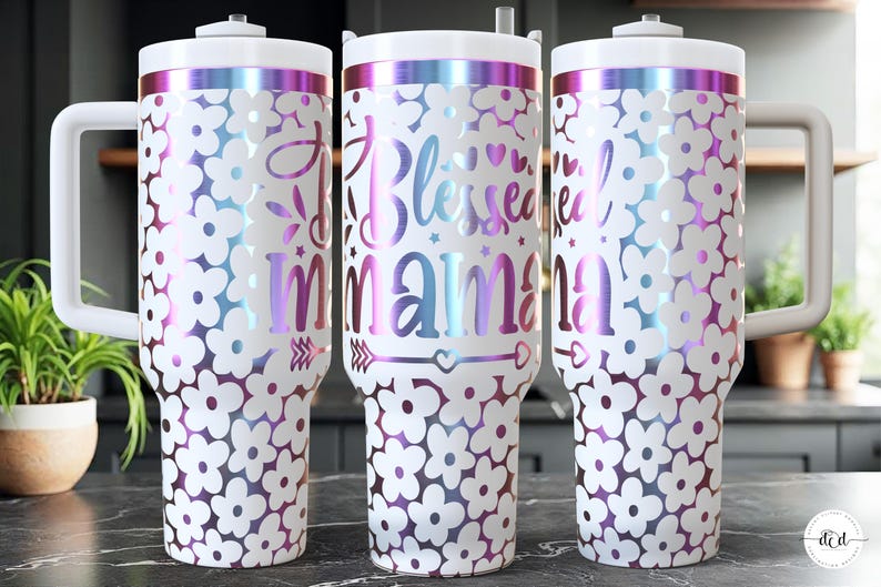 Mother's Day 40 Oz Laser Tumbler Wrap SVG / Engraved Etched Quencher ...