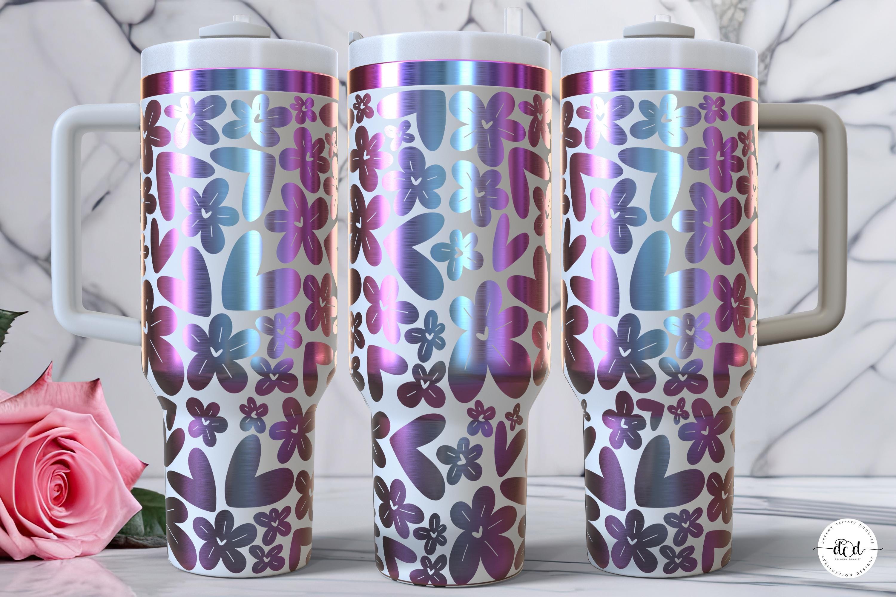 Valentine's 40 Oz Laser Tumbler Wrap SVG / Engraved Etched Quencher ...