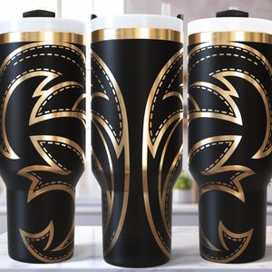 Cowboy Boot Stitch SVG, Laser Engraving Design for Rotary, Tribal Tumbler Wrap for 40oz Handle Mug, Western Pattern SVG, Digital Download