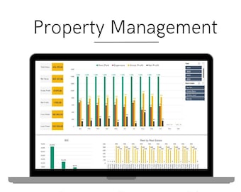 Property Management | Real Estate | Apartment Rent | Excel Spreadsheet