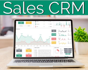 Sales-CRM in Google Sheets | Dashboard | Kunden-Tracker | Expense Tracker | Digitale To do Liste | Business Planner