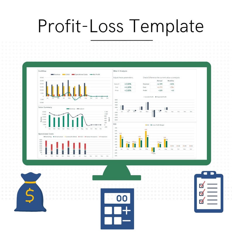Profit Loss Income Statement Spreadsheet