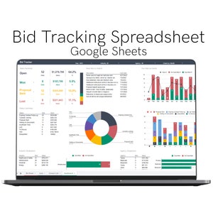 Bid Tracking Spreadsheet | Deal Tracking | Business Tracking | Bid Sheet in Google Sheets