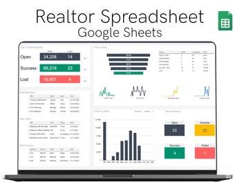 Real Estate Tracker 2.0 | Realtor spreadsheet in Google Sheets