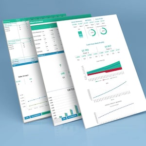 Cash Flow Financial Statement: Excel Dashboard, Printable (Digital Download)