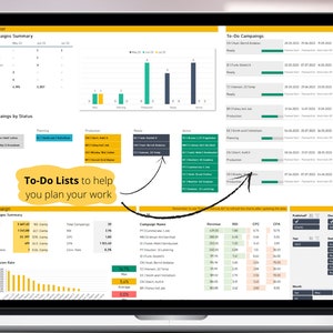 Campaign Planner Dashboard in Excel Template