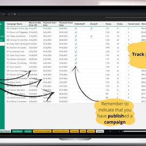 Social Media Planner with Ads Tracker