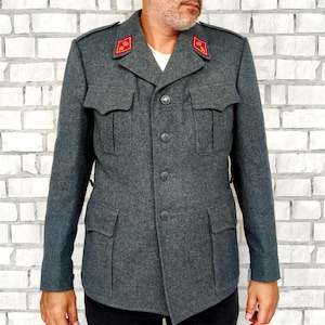 Swiss  Army Jacket L Military Clothing Mens military jacket  Military uniform military coat Military blazer Militaria Army blazer
