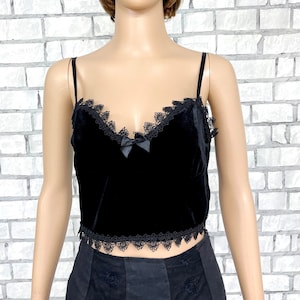 Goth top Black top  Black velvet top party top beach Top  womens top Formal Top Summer Top Crop Top  M Bohemian Top
