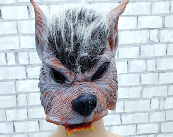 9-10 years kids werewolf mask werewolf costume Cosplay coyote mask coyote costume wolf costume Halloween costume wolf mask