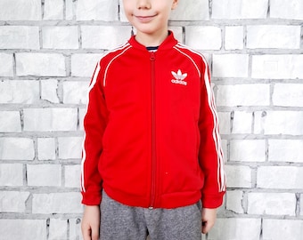 Vintage 1980s Kids' Colorblock Nylon Windbreaker Jacket