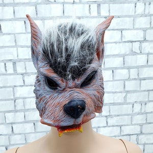 9-10 years kids werewolf mask werewolf costume Cosplay coyote mask coyote costume wolf costume Halloween costume wolf mask