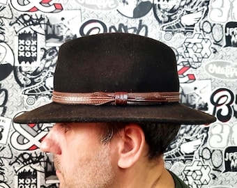Brim Hat Fedora Hat Alpine hat mens Hat folk hat black brown Hat formal hat bavarian hat Classic Hat retro hat Pillbox Hat tyrolean hat