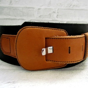 women Leather Belt Vintage wide leather belt Genuine leather accessories brown leather belt Vintage Corset belt Waist leather belt S black