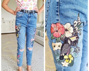 embroidered jeans canada