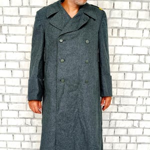 Herren Militär Wollmantel XL Schweizer Militär Kleidung MILITARY STYLE Militäruniform Militärmantel Mantel Militaria Armee Mantel