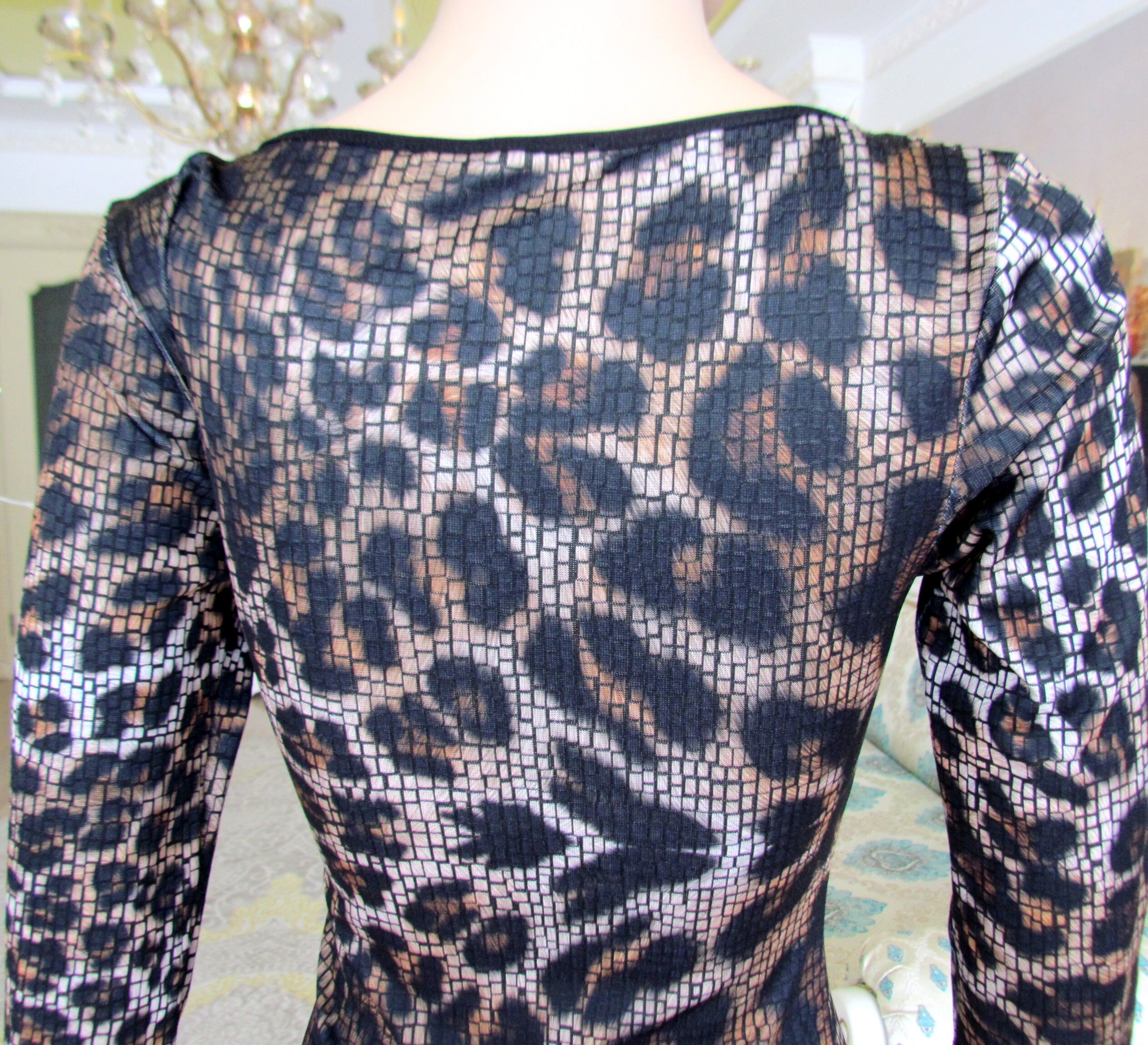 90s Leopard Print Dress Vintage Leopard Clothing Women Dress - Etsy
