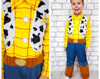5T Cowboy Costume Kids Sheriff Woody Toy Story Costume Woody - Main Image