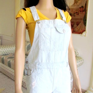 Denim Overall women overall short Denim jumpsuit jean overalls Retro overalls Bib Overall L shortalls Dungarees grunge overalls jean rompers image 6