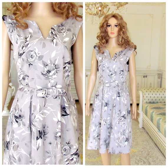 floral women Clothing vintage women dress Flower D