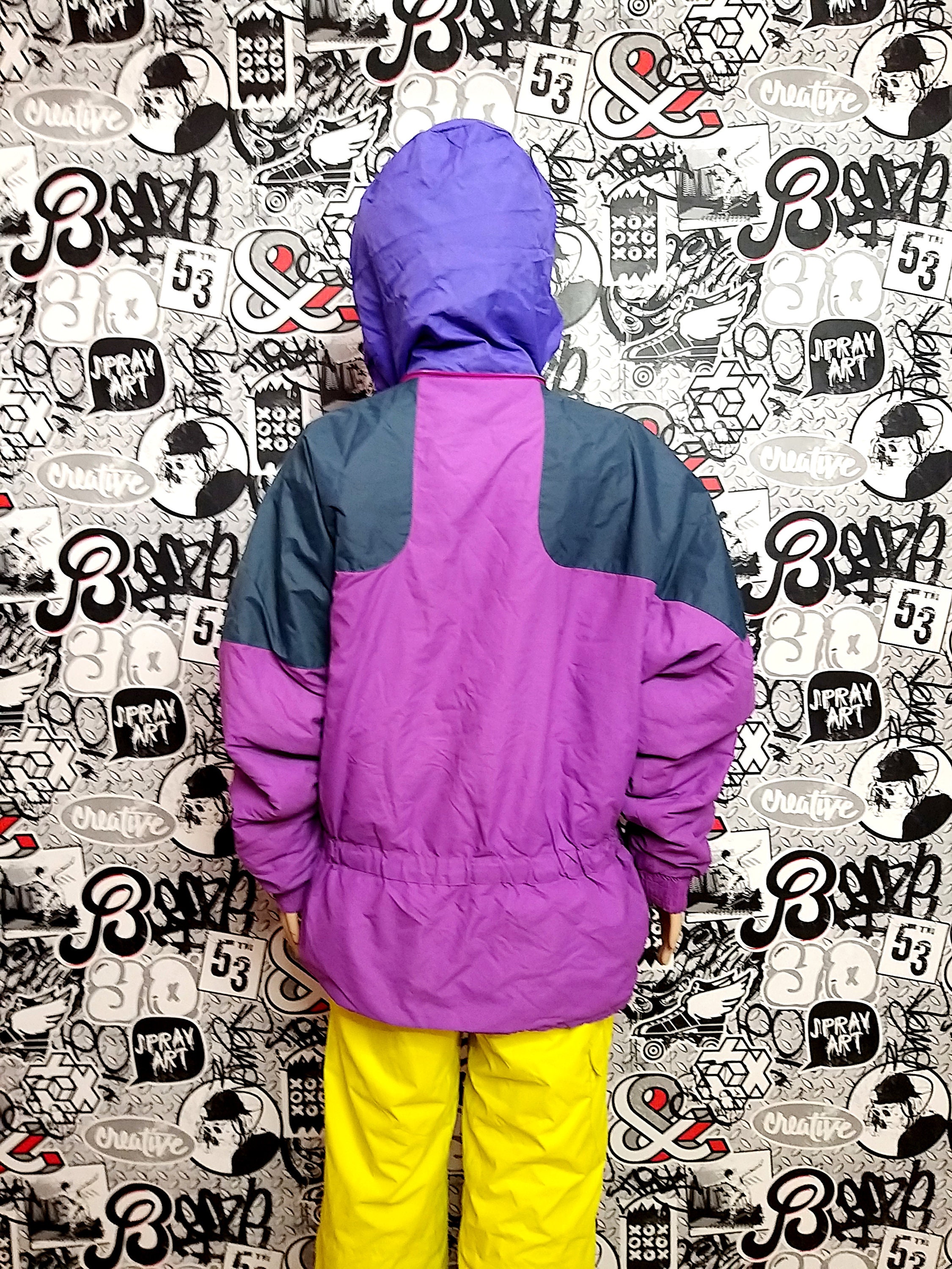 Retro Ski Jacket Womens Clothing Purple Warm Jacket Winter Etsy