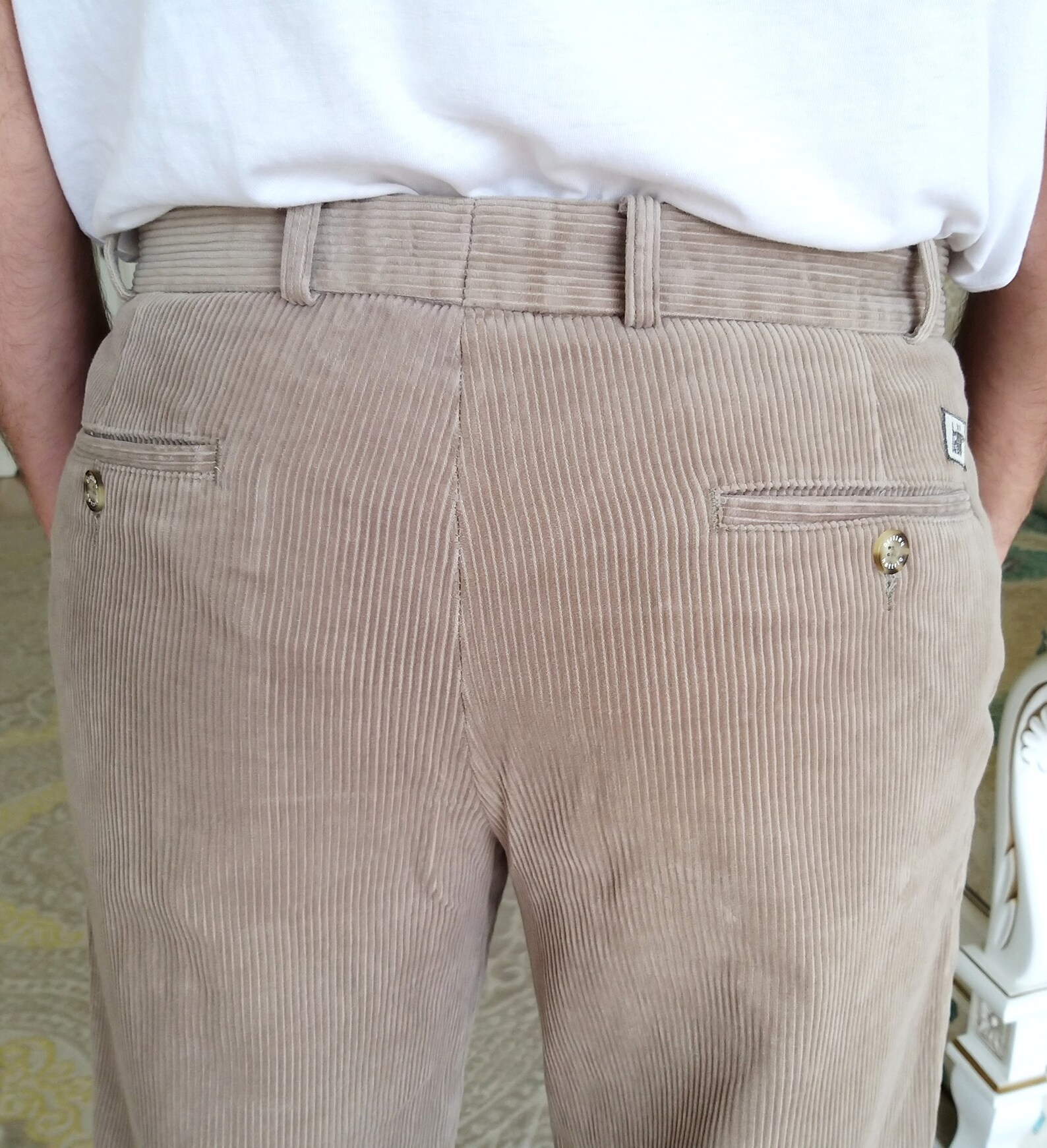 Mens Pants Mens Corduroy Pants Beige Corduroy Pants Chino | Etsy