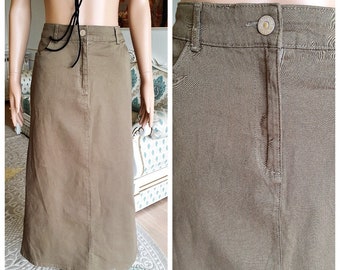 long khaki skirts 2020