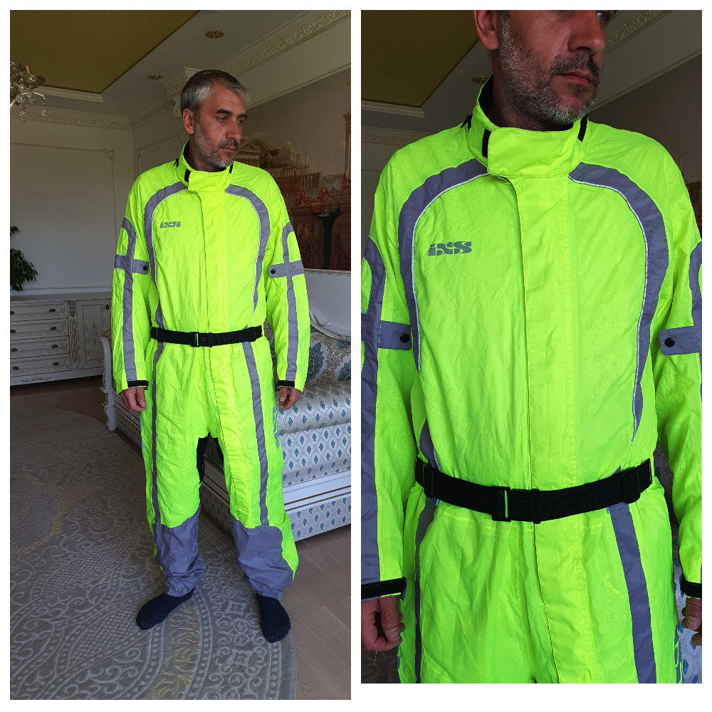 Unisex Mens Waterproof Coveralls Workwear Long Sleeve Hooded Rain Suit  Romper