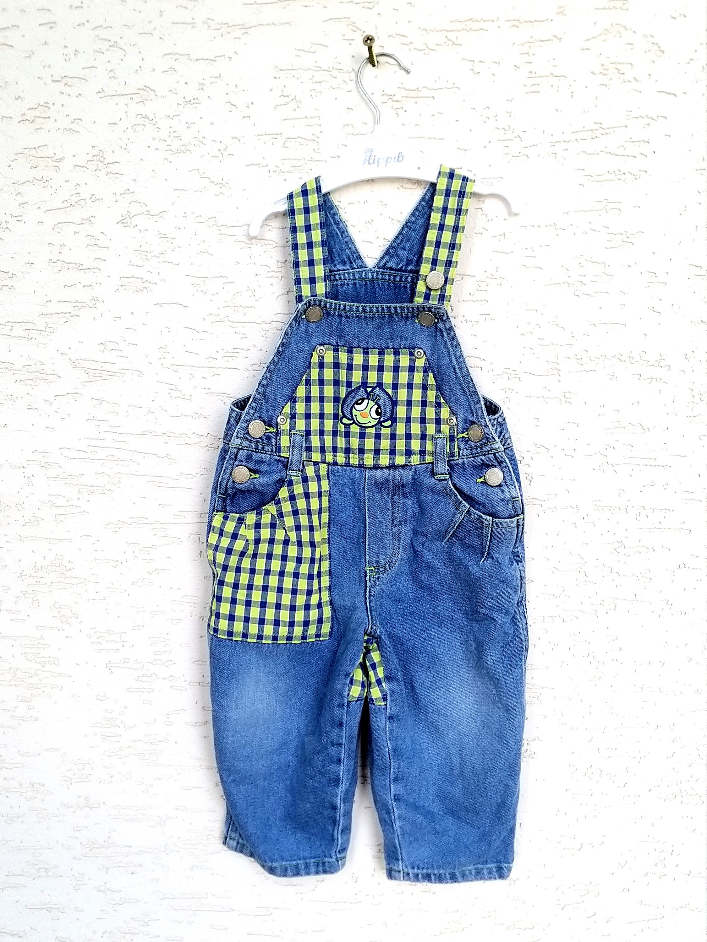 9-12 Months Jeans Kids Overall Denim Overall Baby Toddler