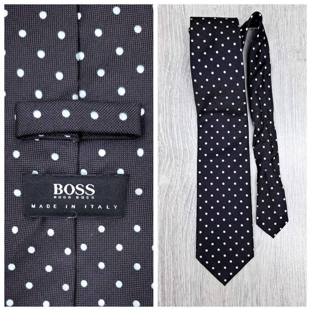hugo boss polka dot tie