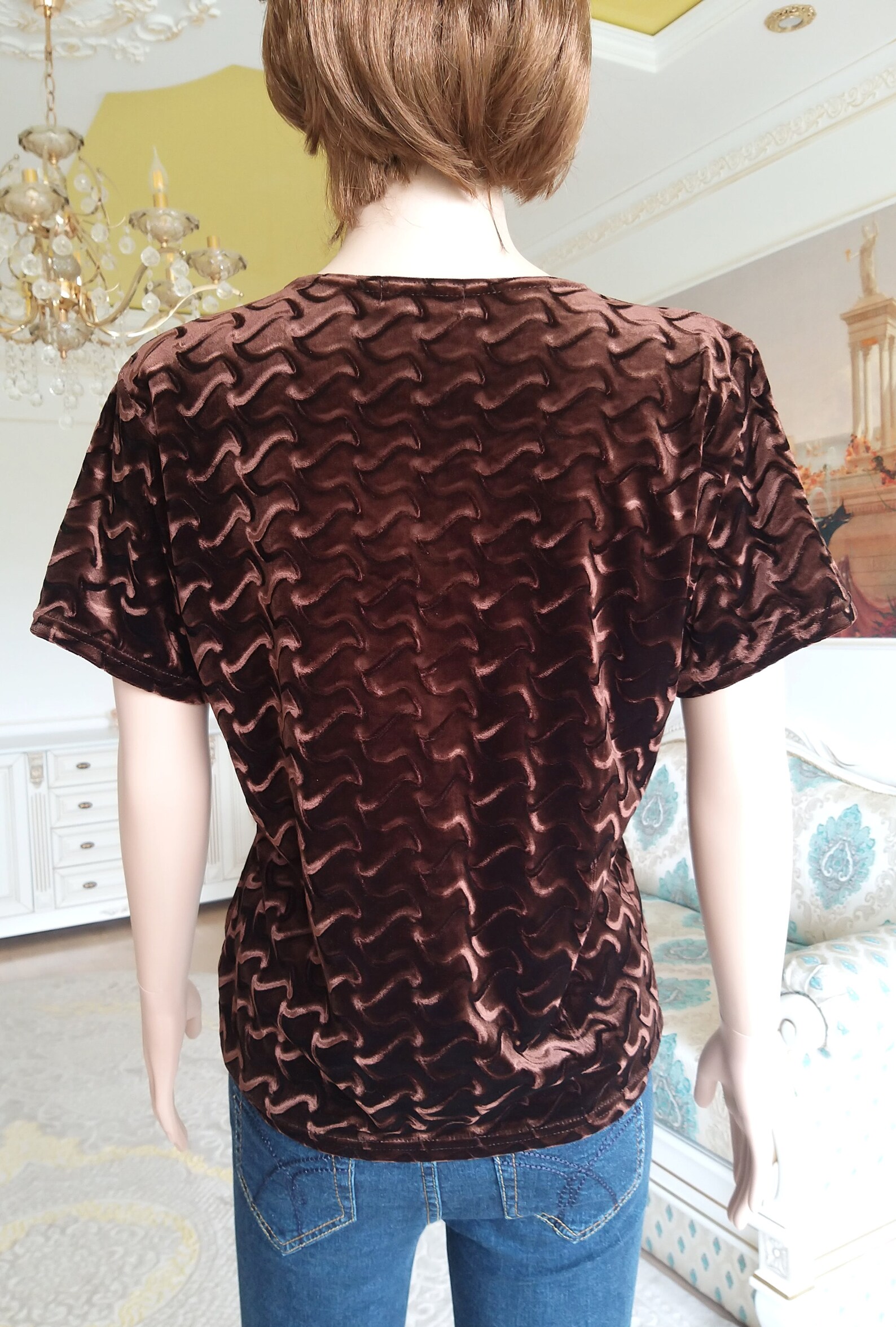 Womens t-shirts Vintage Brown Top Brown shirts womens Top | Etsy