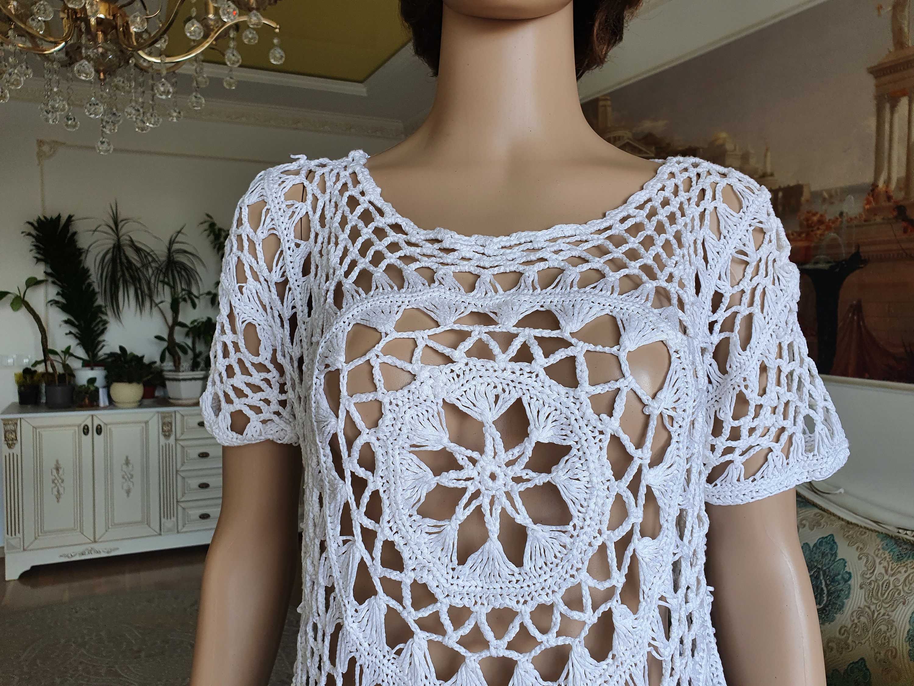 White Crochet Top White Top White Sleeveless Top White Tank Top Formal Top  White Crop Top Festival Top S/M Fringe Top Tassel Top -  Canada